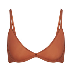 WEIGHTLESS SCOOP BRA | BRONZE (SCOOP BRAS) LAYS FLAT ON A WHITE BACKGROUND | FLT
