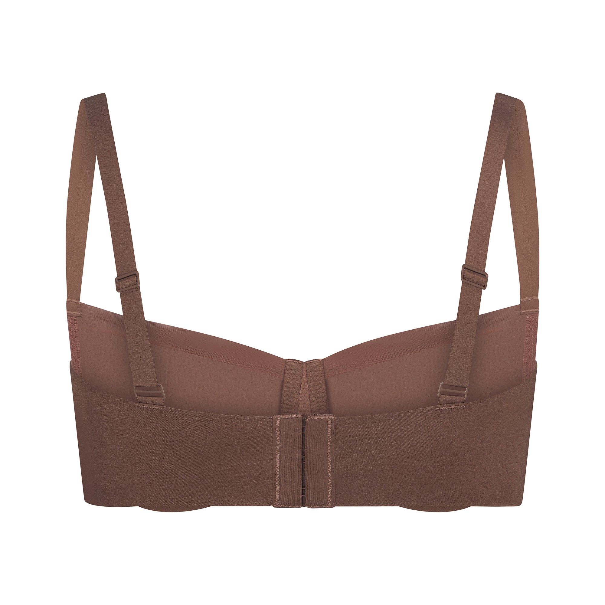 NO SHOW MOLDED UNLINED BALCONETTE BRA LAYS FLAT ON A WHITE BACKGROUND | FLT