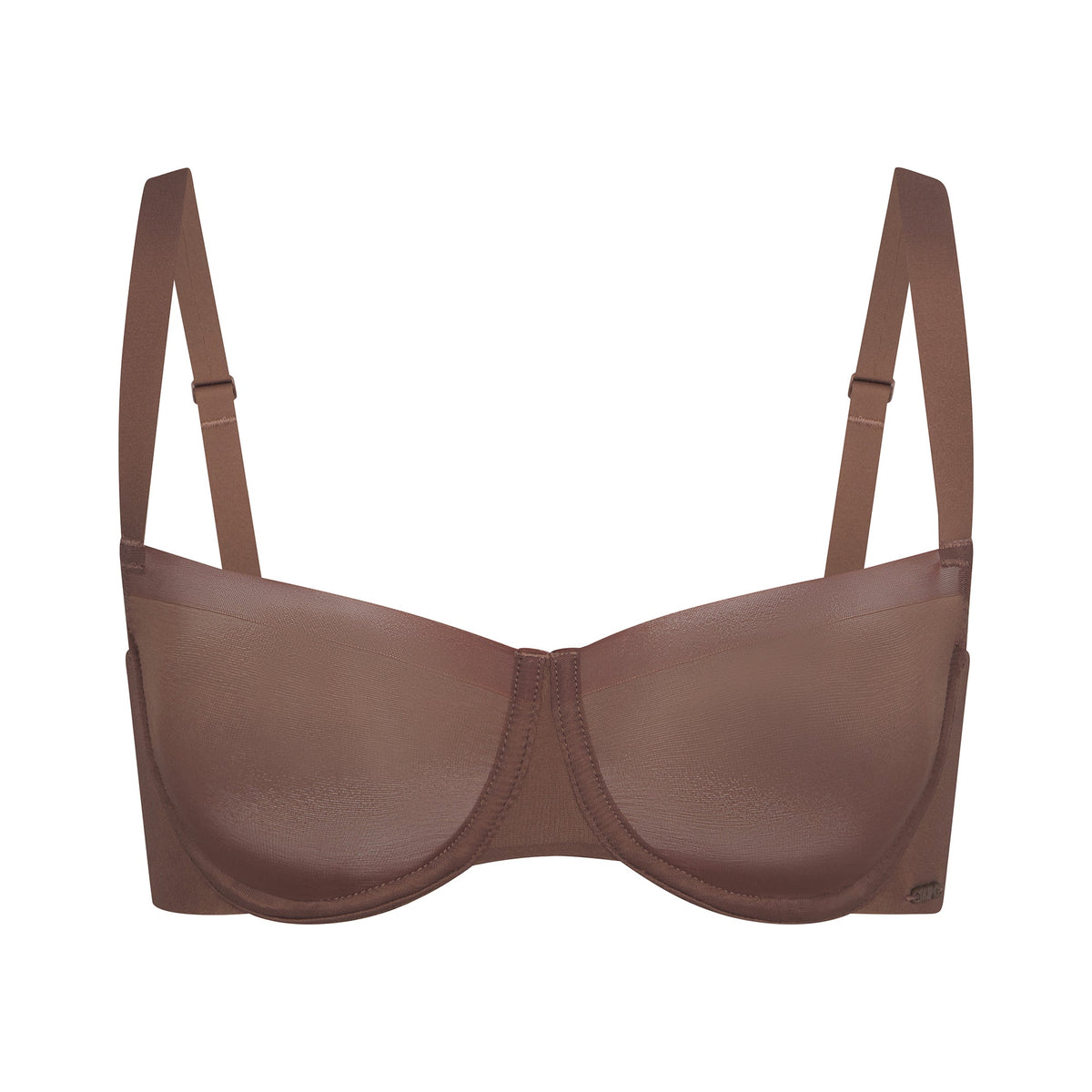 NO SHOW UNLINED BALCONETTE BRA | JASPER (BALCONETTE BRAS) LAYS FLAT ON A WHITE BACKGROUND | FLT
