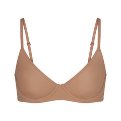 FITS EVERYBODY UNLINED DEMI BRA | SIENNA (DEMI BRAS) LAYS FLAT ON A WHITE BACKGROUND | FLT