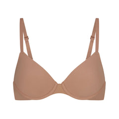 FITS EVERYBODY T-SHIRT BRA | SIENNA (DEMI BRAS) LAYS FLAT ON A WHITE BACKGROUND | FLT