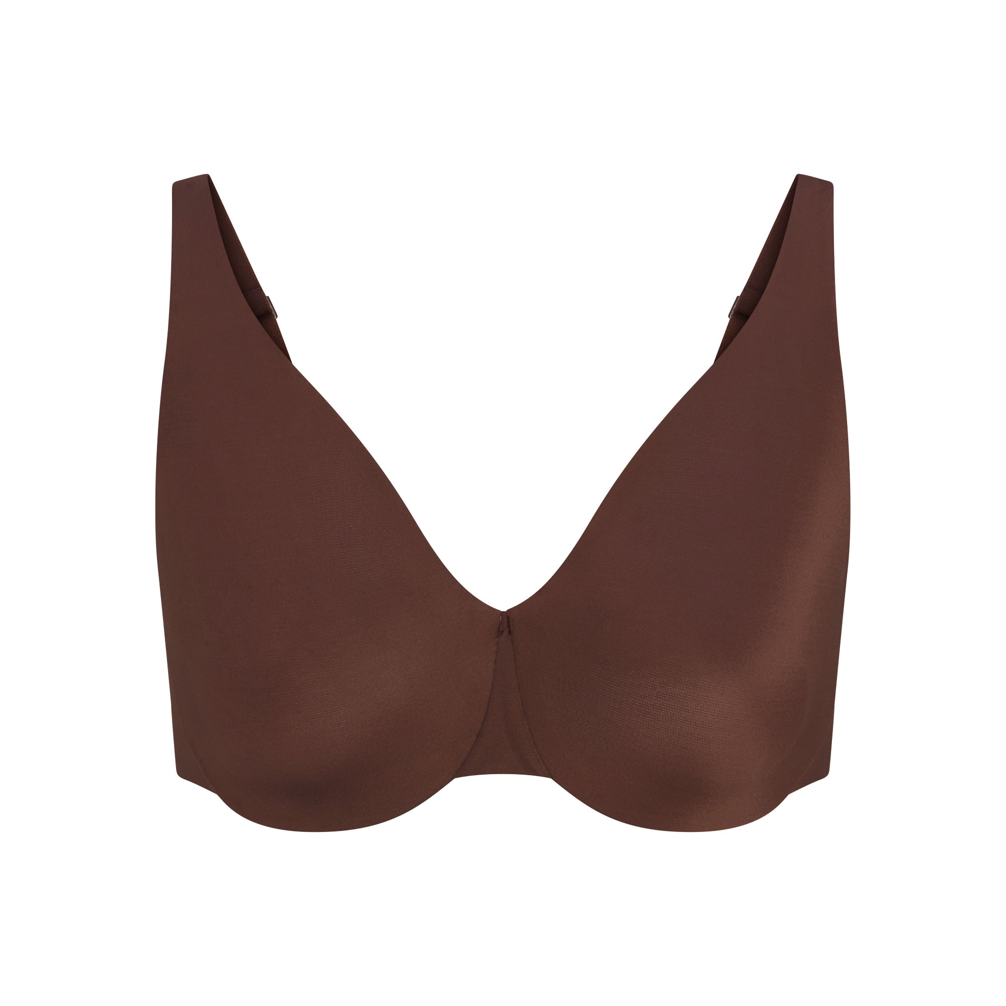 SMOOTHING INTIMATES UNLINED MINIMIZER BRA | COCOA FLAT ON A WHITE BACKGROUND | FLT