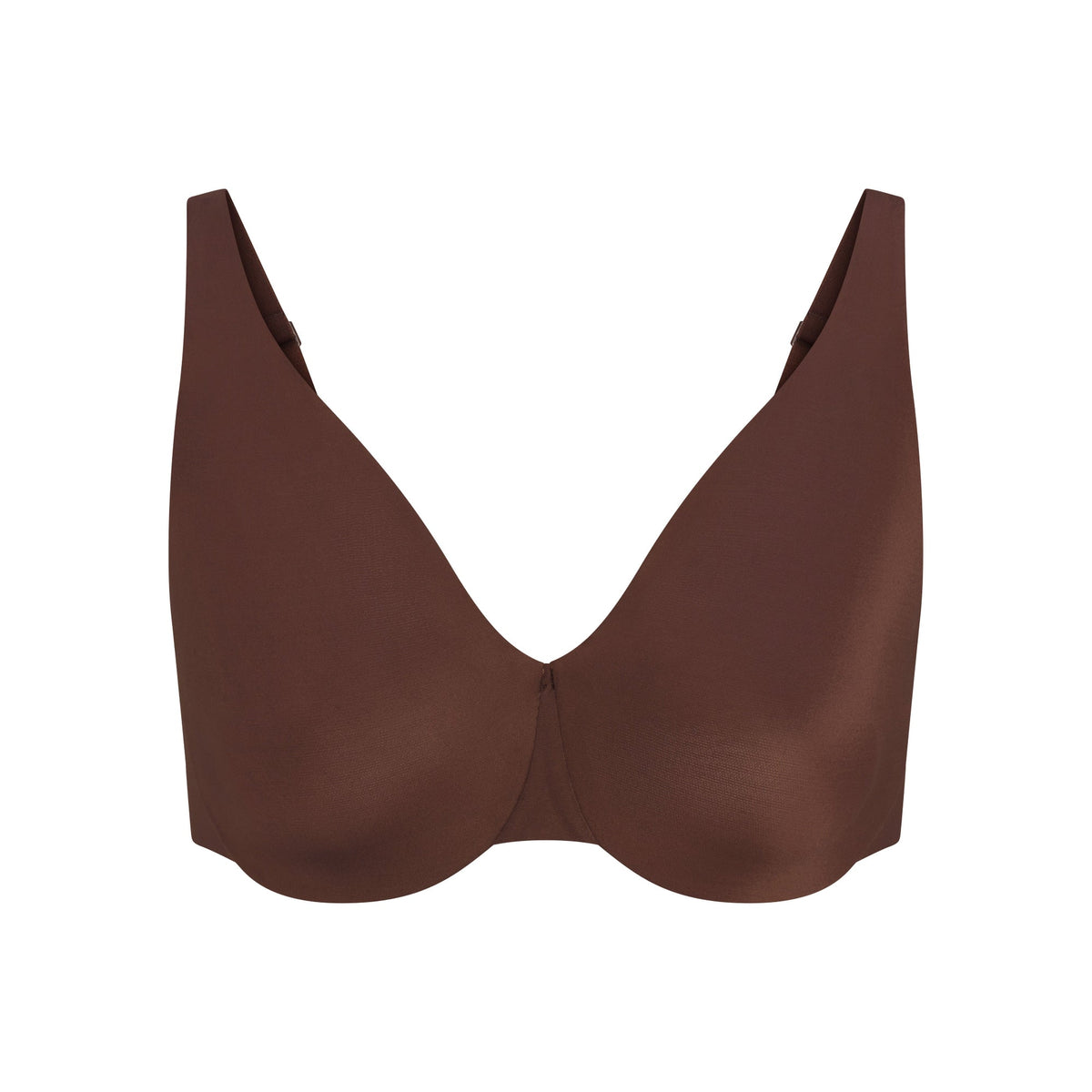 SMOOTHING INTIMATES UNLINED MINIMIZER BRA | COCOA FLAT ON A WHITE BACKGROUND | FLT