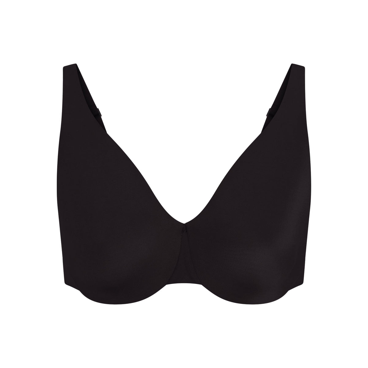 SMOOTHING INTIMATES UNLINED MINIMIZER BRA | ONYX FLAT ON A WHITE BACKGROUND | FLT