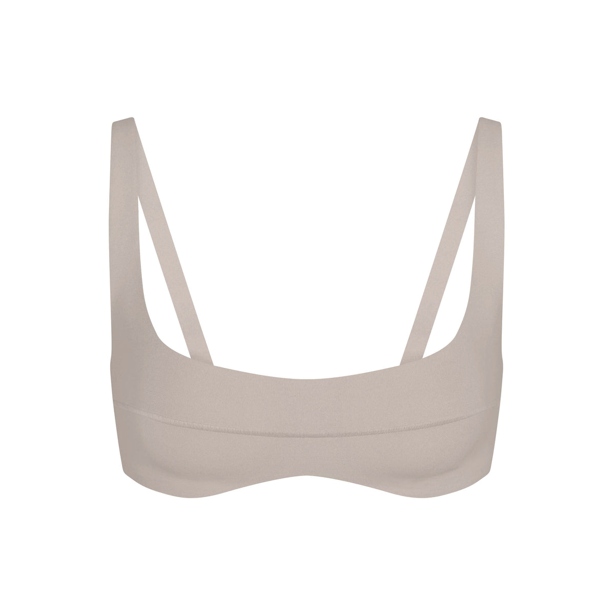 NikeSKIMS STUDIO STRETCH SEAM FRONT MICRO BRA | LINEN LAYS FLAT ON A WHITE BACKGROUND | FLT