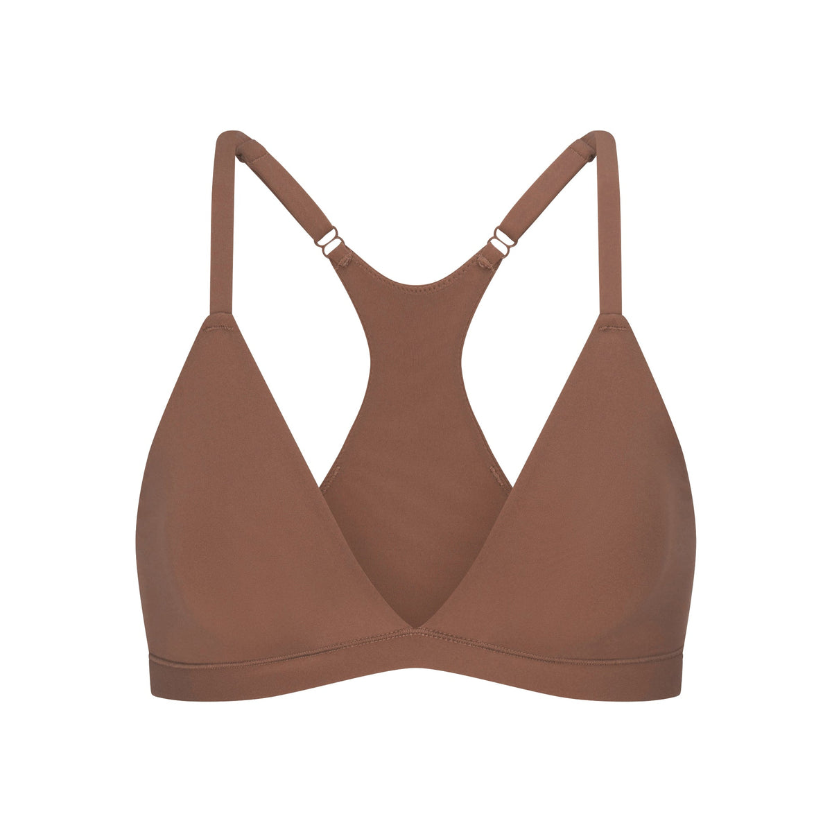 FITS EVERYBODY RACERBACK TRIANGLE BRALETTE | JASPER FLAT ON A WHITE BACKGROUND | FLT