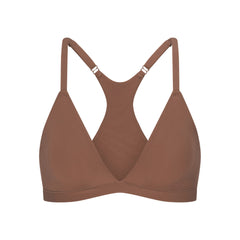 FITS EVERYBODY RACERBACK TRIANGLE BRALETTE | JASPER FLAT ON A WHITE BACKGROUND | FLT