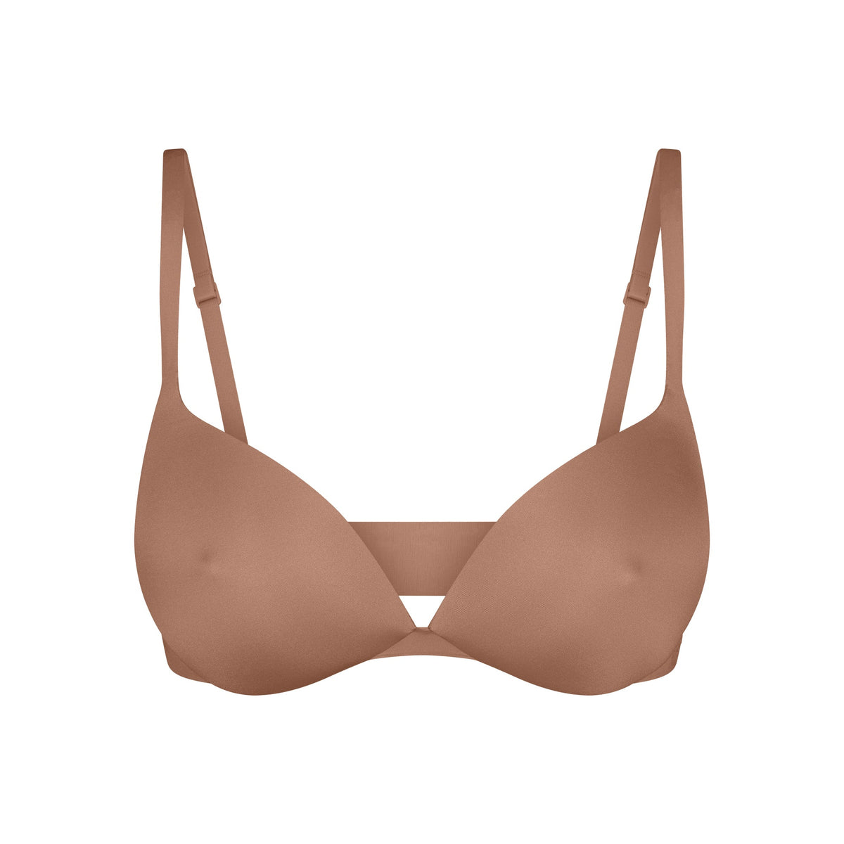 SKIMS ULTIMATE NIPPLE WIRELESS PUSH-UP BRA | SIENNA FLAT ON A WHITE BACKGROUND | FLT
