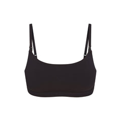 COTTON JERSEY MATERNITY NURSING SCOOP BRALETTE | SOOT FLAT ON A WHITE BACKGROUND | FLT
