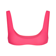 FITS EVERYBODY MICRO SCOOP BRALETTE | ULTRA PINK FLAT ON A WHITE BACKGROUND | FLT