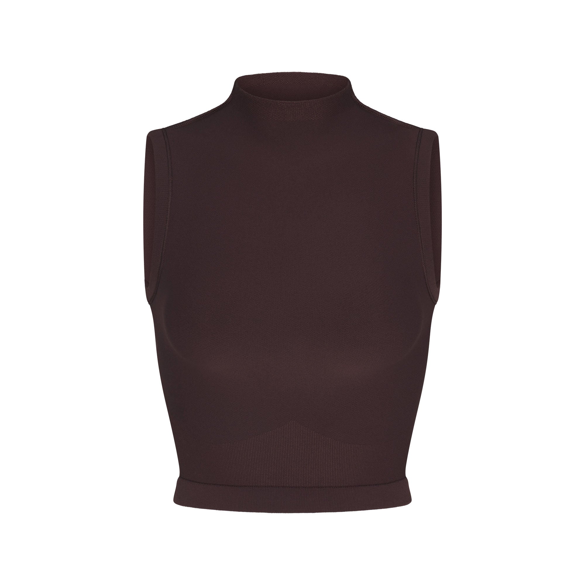 NikeSKIMS VINTAGE SEAMLESS MOCK NECK BRA TOP | PHOENIX FLAT ON A WHITE BACKGROUND | FLT