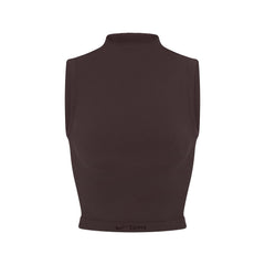 NikeSKIMS VINTAGE SEAMLESS MOCK NECK BRA TOP | PHOENIX FLAT ON A WHITE BACKGROUND | FLT