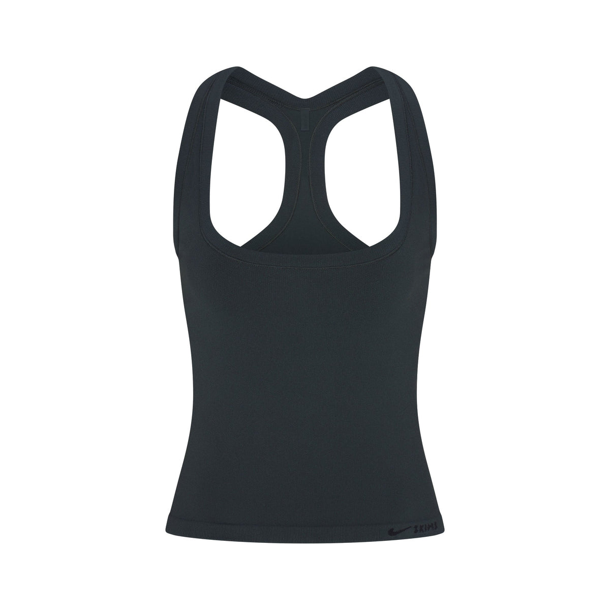 NikeSKIMS VINTAGE SEAMLESS RACER BACK TANK | DARK TEAL FLAT ON A WHITE BACKGROUND | FLT