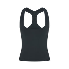 NikeSKIMS VINTAGE SEAMLESS RACER BACK TANK | DARK TEAL FLAT ON A WHITE BACKGROUND | FLT