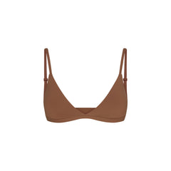 FITS EVERYBODY MASTECTOMY TRIANGLE BRALETTE | JASPER FLAT ON A WHITE BACKGROUND | @ | FOCUS: 0.9, 0.1, 0.7