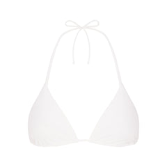 SIGNATURE SWIM TRIANGLE BIKINI TOP | SNOW FLAT ON A WHITE BACKGROUND | FLT