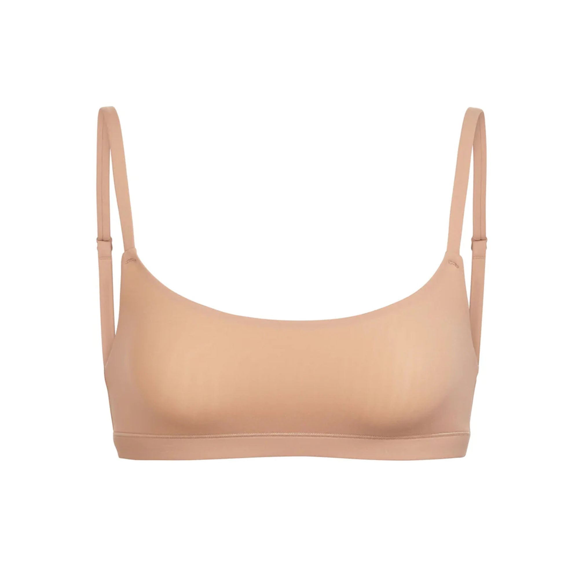 FITS EVERYBODY SCOOP BRALETTE | OCHRE (SCOOP BRALETTES) LAYS FLAT ON A WHITE BACKGROUND | FLT