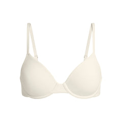 COTTON JERSEY T-SHIRT BRA | BONE FLAT ON A WHITE BACKGROUND | FLT