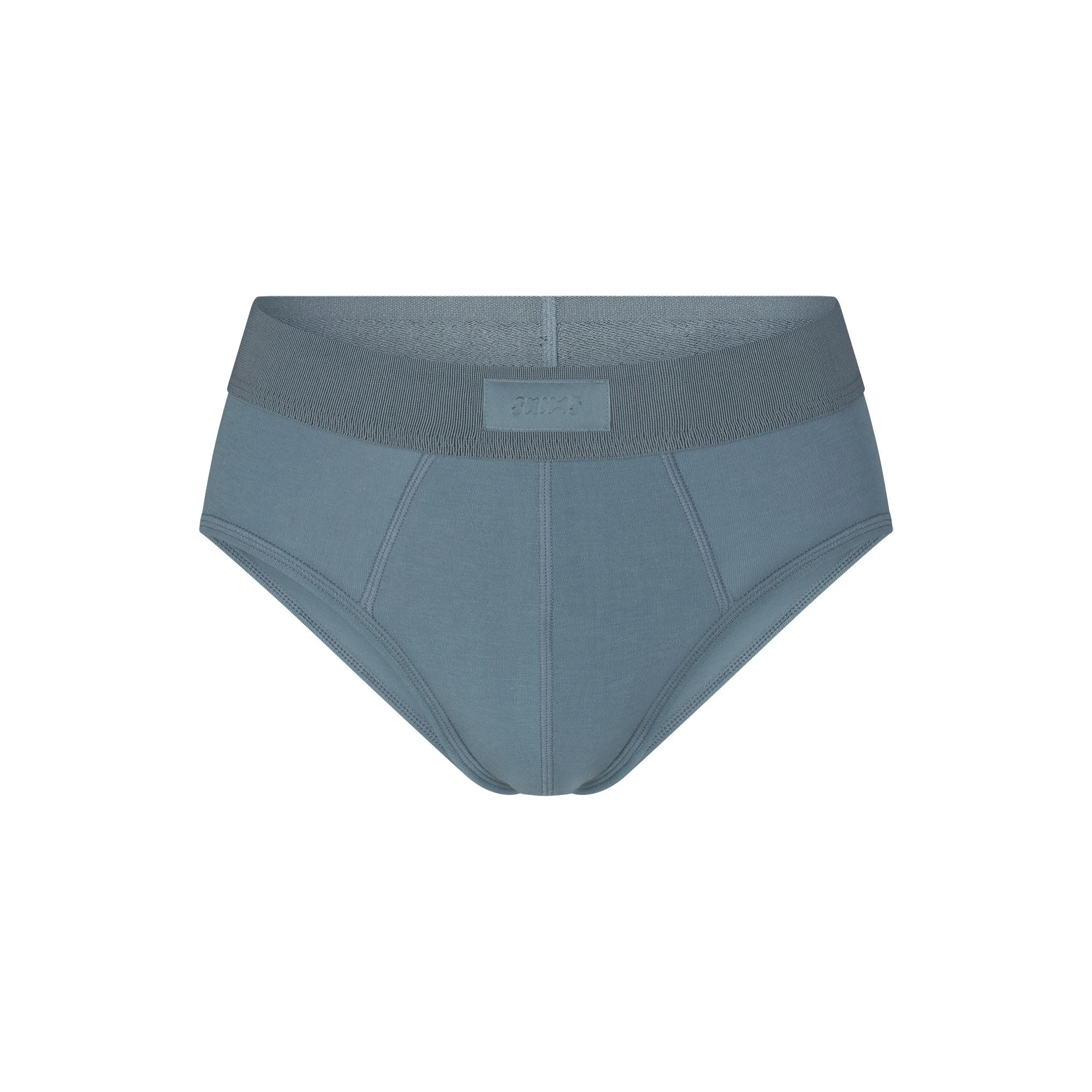 SKIMS COTTON MENS BRIEF | KYANITE (MENS BRIEFS, MENS UNDERWEAR) LAYS FLAT ON A WHITE BACKGROUND | FLT