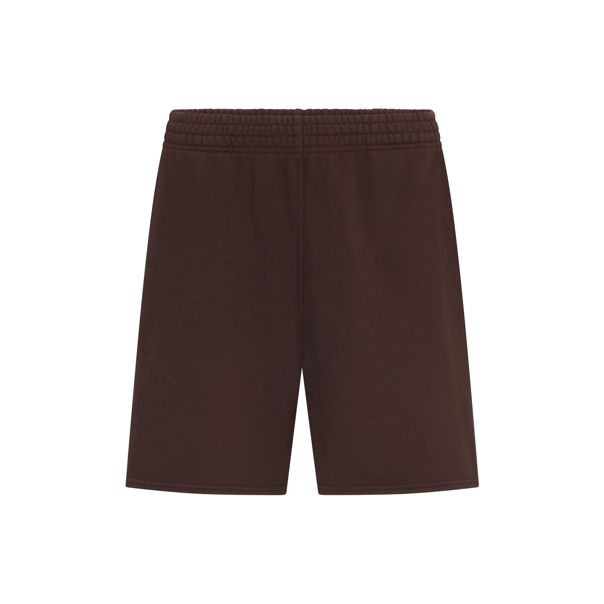FRENCH TERRY LONG SHORT | ESPRESSO LAYS FLAT ON A WHITE BACKGROUND | FLT