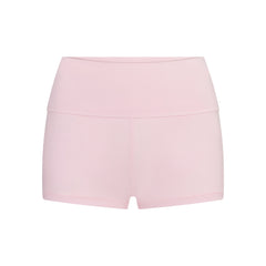 COTTON JERSEY FOLDOVER SHORT | CHERRY BLOSSOM LAYS FLAT ON A WHITE BACKGROUND | FLT