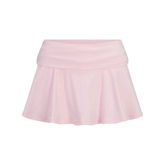 COTTON JERSEY FOLDOVER MINI SKORT | CHERRY BLOSSOM LAYS FLAT ON A WHITE BACKGROUND | FLT