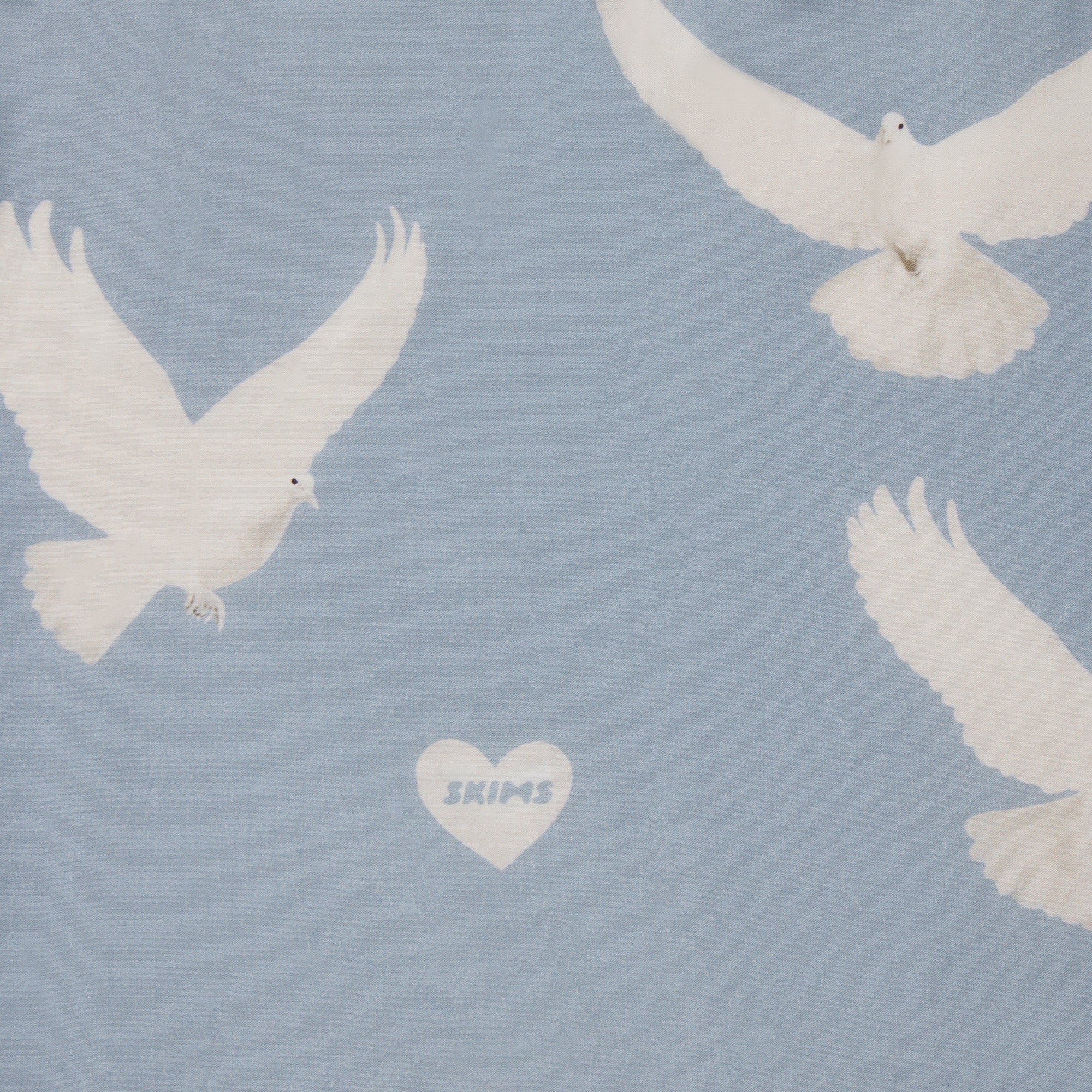 COTTON POPLIN MENS BOXER | AERO TEXTURED DOVE PRINT ADDITIONAL FABRIC DETAILS