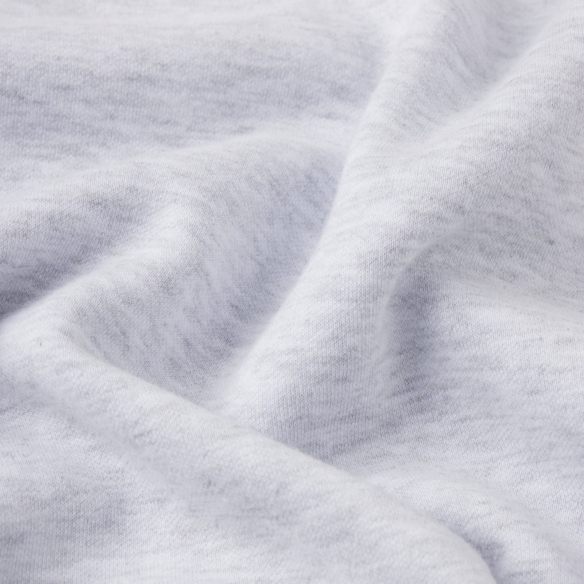 COTTON FLEECE OVERSIZED DOUBLE WAISTBAND SHORT | LIGHT HEATHER GREY ADDITIONAL FABRIC DETAILS