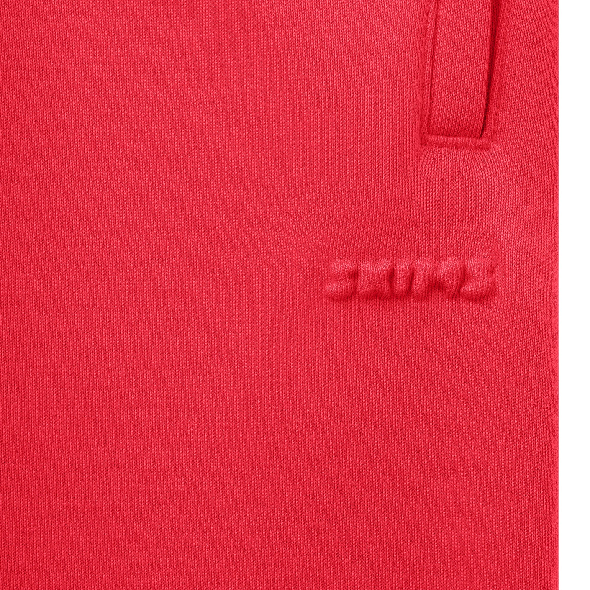 COTTON FLEECE CLASSIC HOODIE | WASHED RED ADDITIONAL FABRIC DETAILS