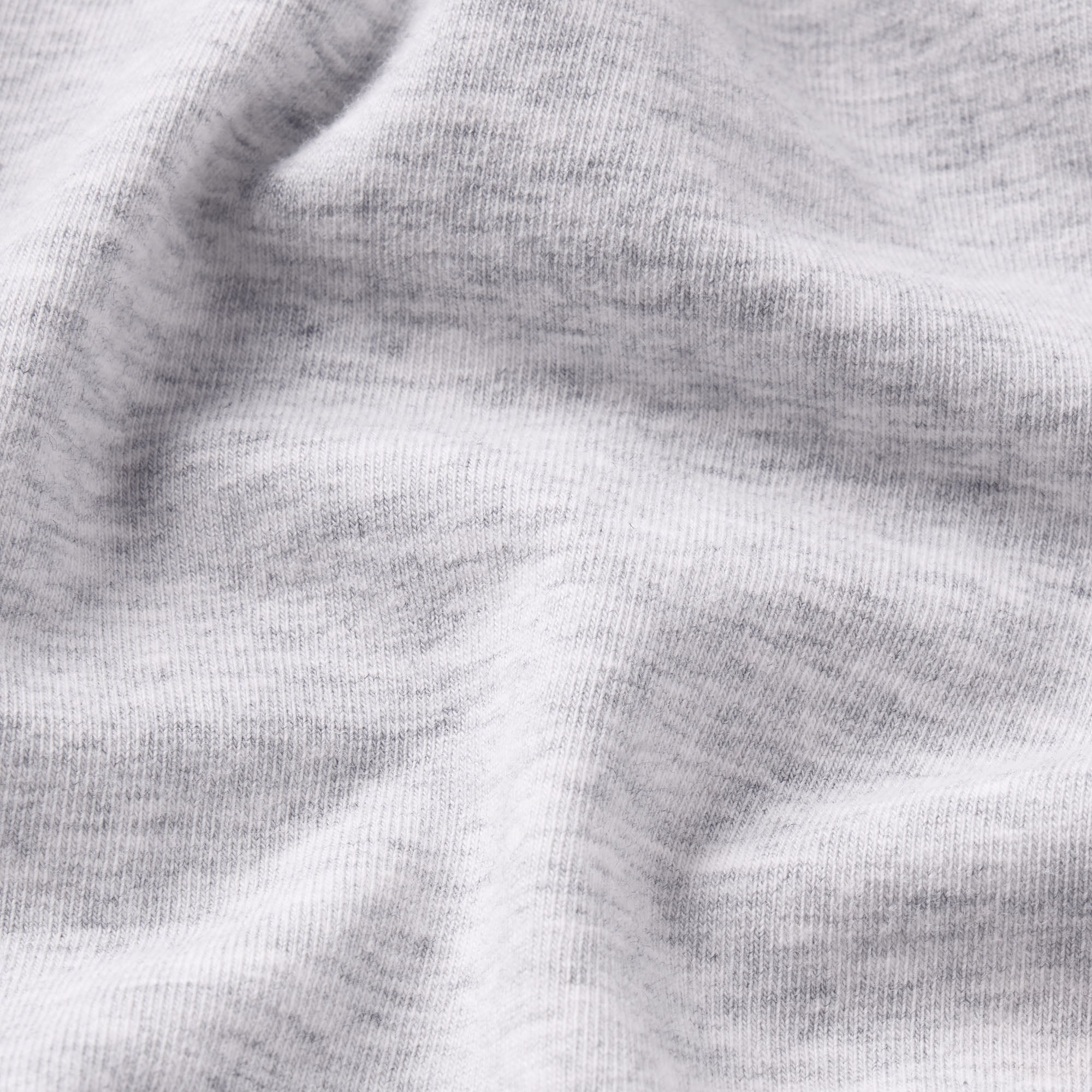 COTTON JERSEY T-SHIRT | LIGHT HEATHER GREY WITH ONYX LOGO ADDITIONAL FABRIC DETAILS