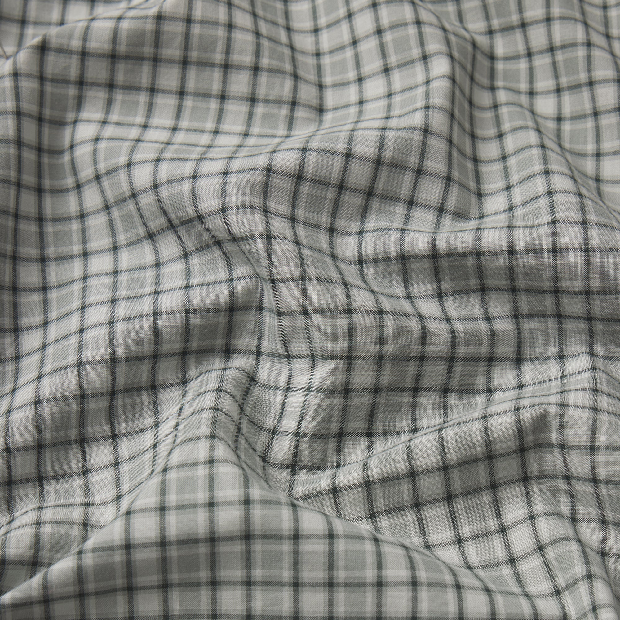 COTTON POPLIN MENS LOGO BAND BOXER | SLATE GREY CHECK ADDITIONAL FABRIC DETAILS