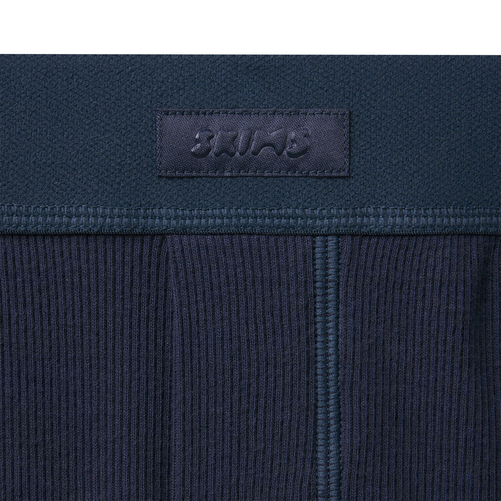 COTTON RIB BOXER | NAVY ADDITIONAL FABRIC DETAILS