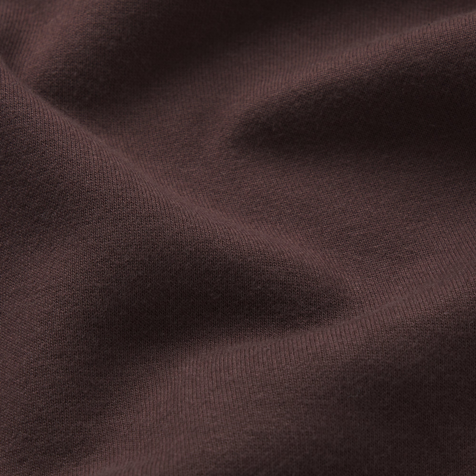 COTTON FLEECE BOMBER | ESPRESSO & LAYS FLAT ON A WHITE BACKGROUND | FLT