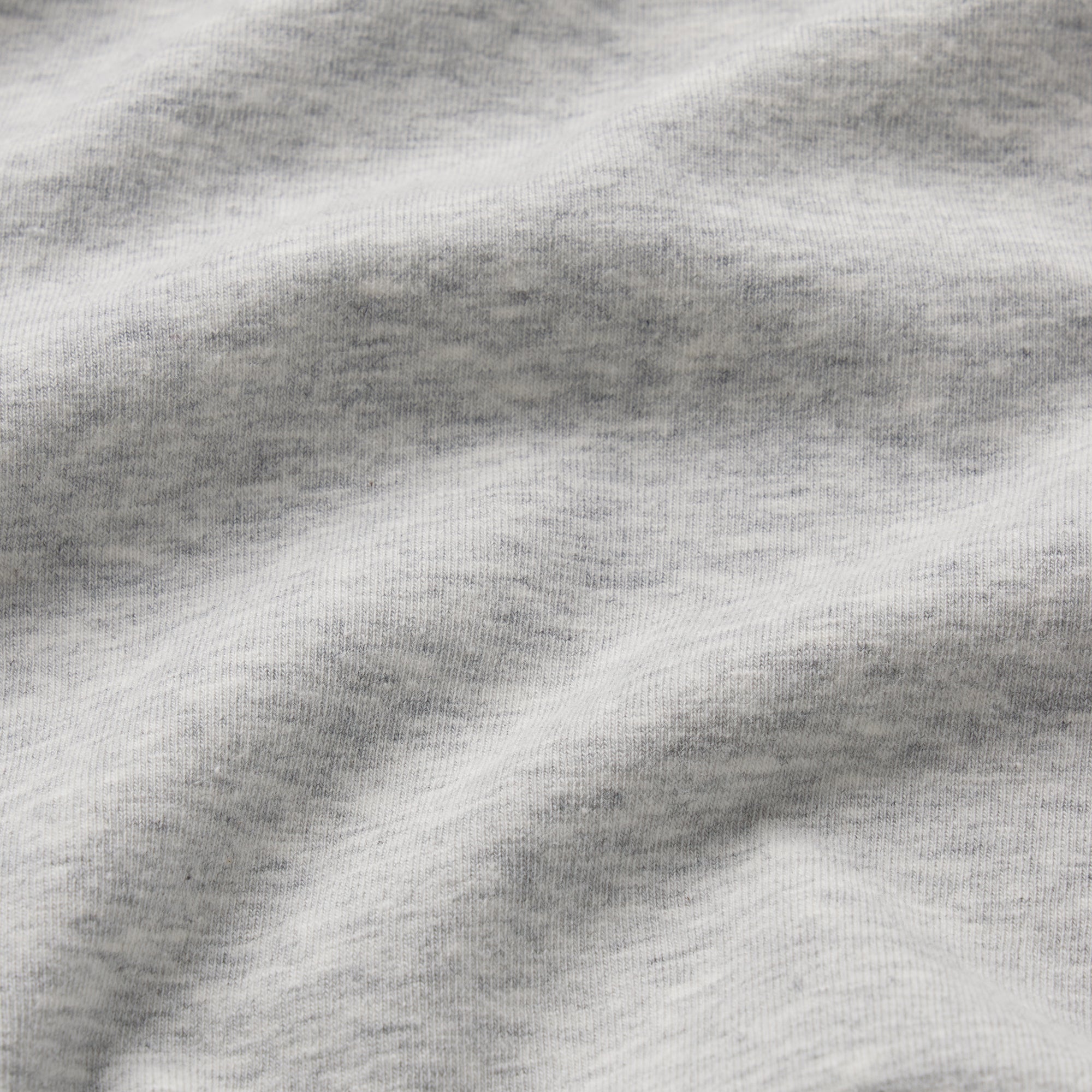 COTTON JERSEY TURTLENECK LONG SLEEVE | LIGHT HEATHER GREY & LAYS FLAT ON A WHITE BACKGROUND | FLT