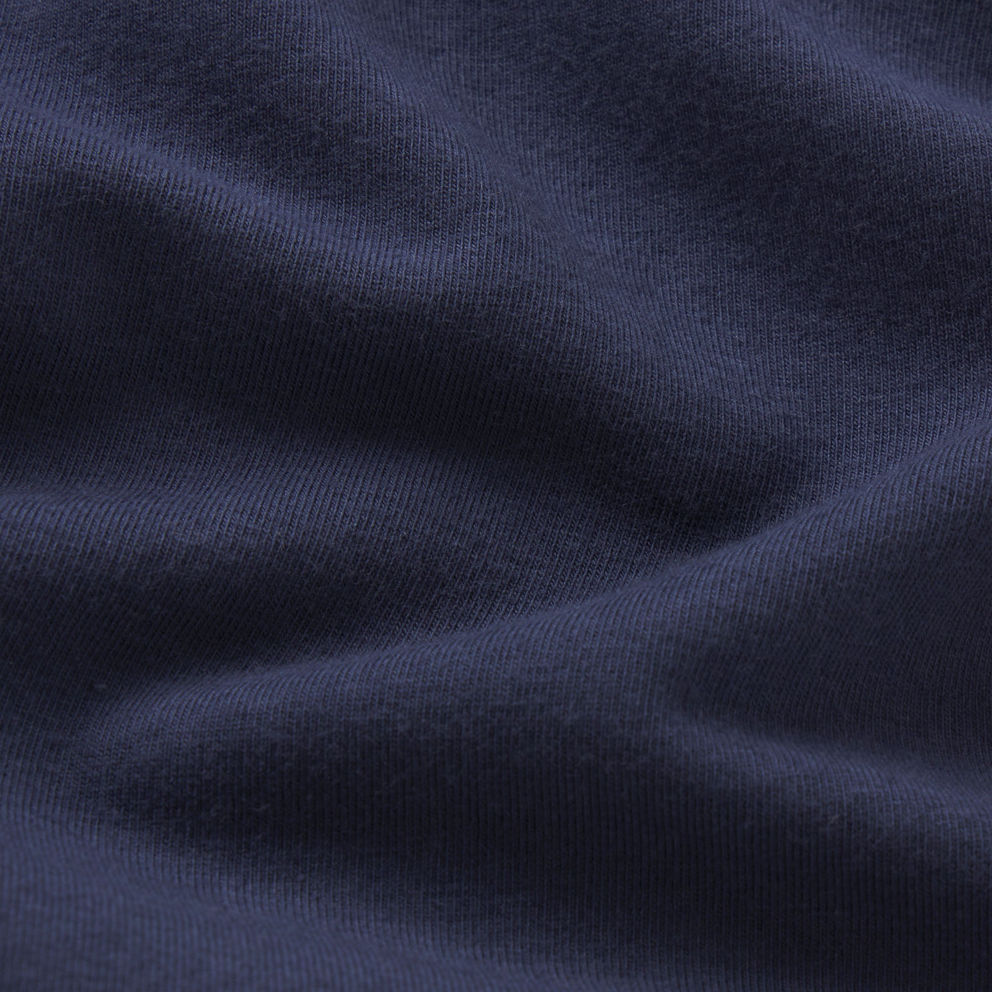 COTTON JERSEY MINI DRESS | NAVY & LAYS FLAT ON A WHITE BACKGROUND | FLT