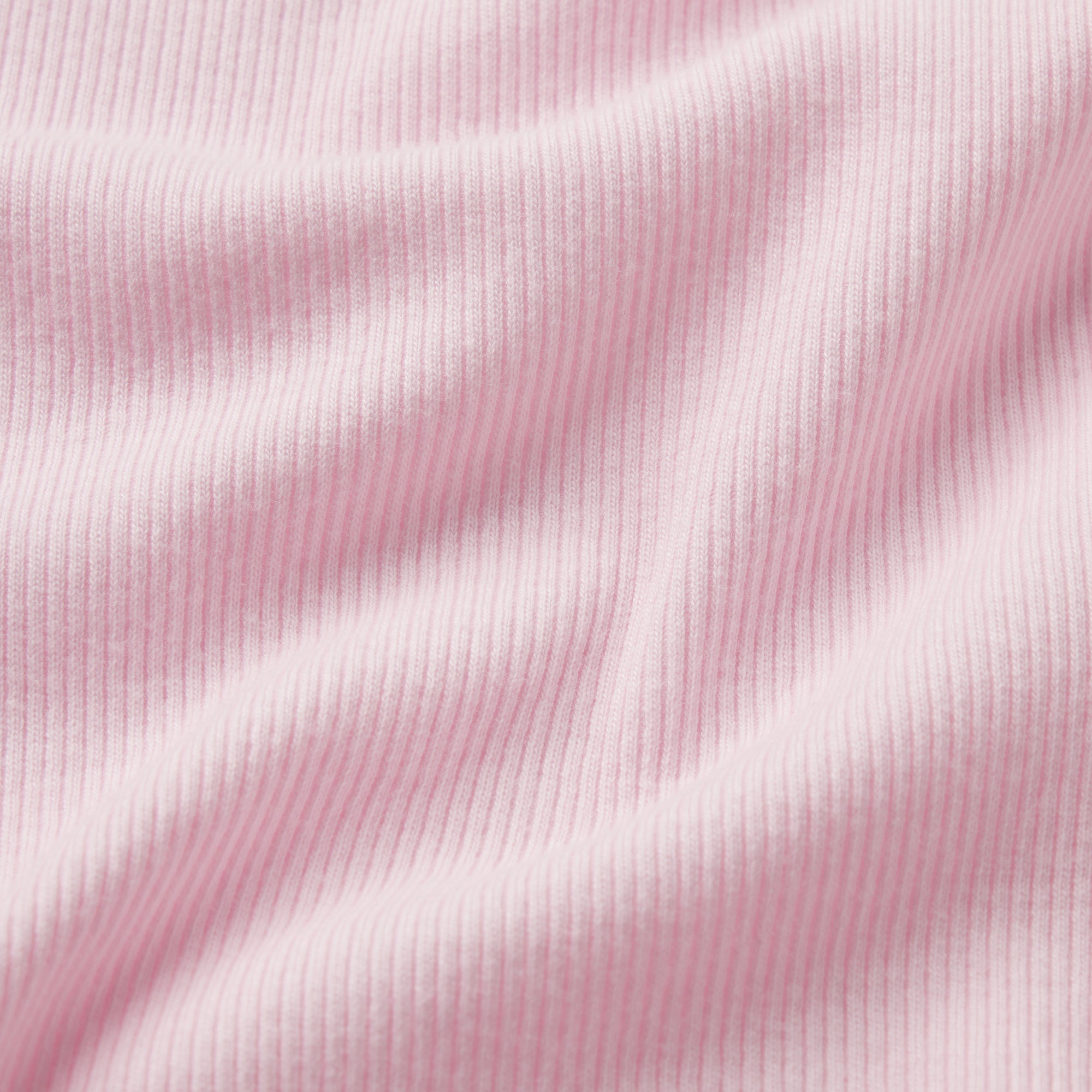 COTTON RIB ZIP UP TOP | CHERRY BLOSSOM & LAYS FLAT ON A WHITE BACKGROUND | FLT