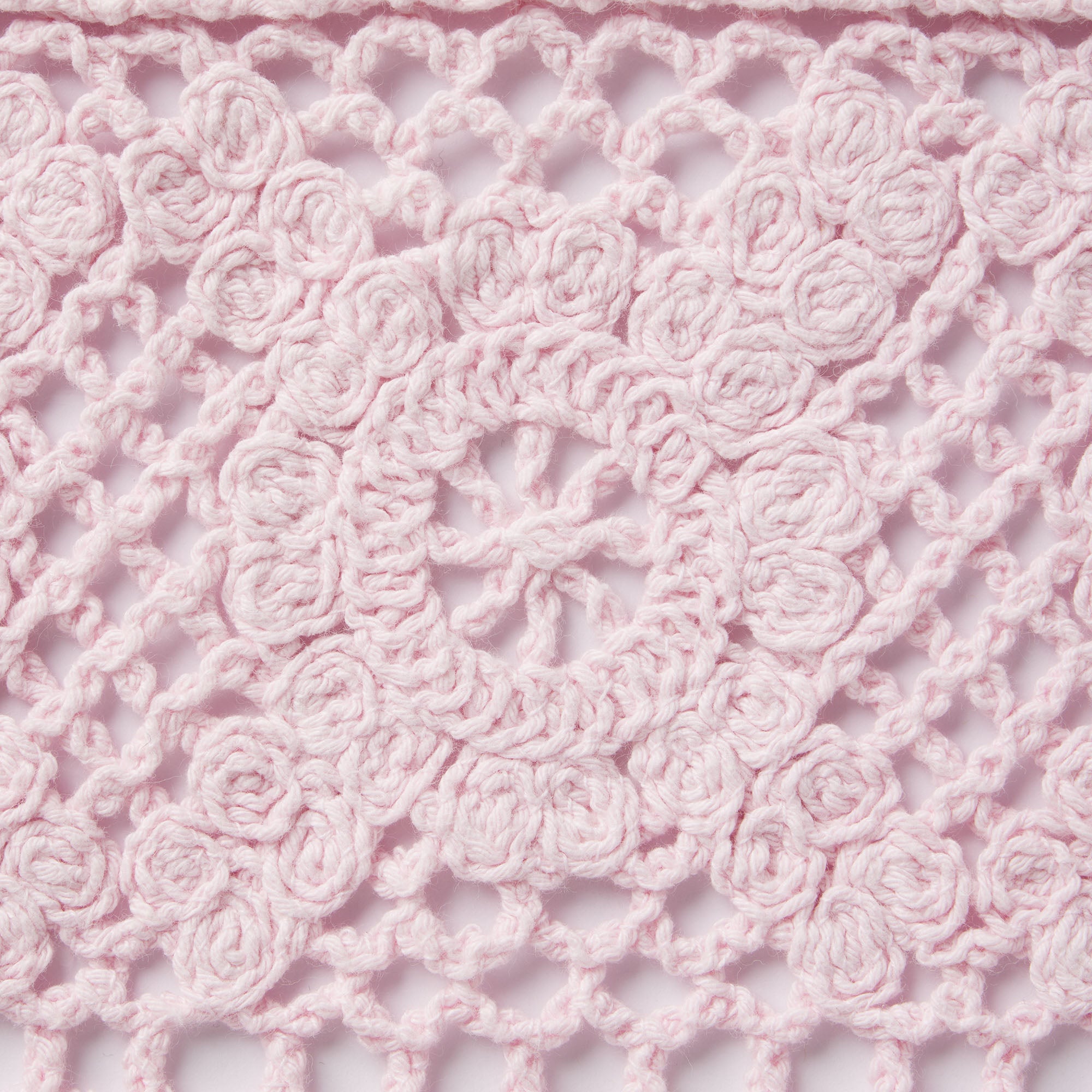 CROCHET COVER-UPS CROPPED CARDIGAN | CHERRY BLOSSOM ADDITIONAL FABRIC DETAILS