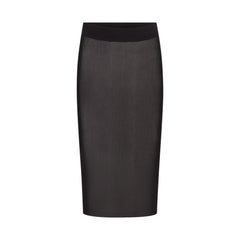 MESH COVER-UPS MIDI SKIRT | ONYX LAYS FLAT ON A WHITE BACKGROUND | FLT