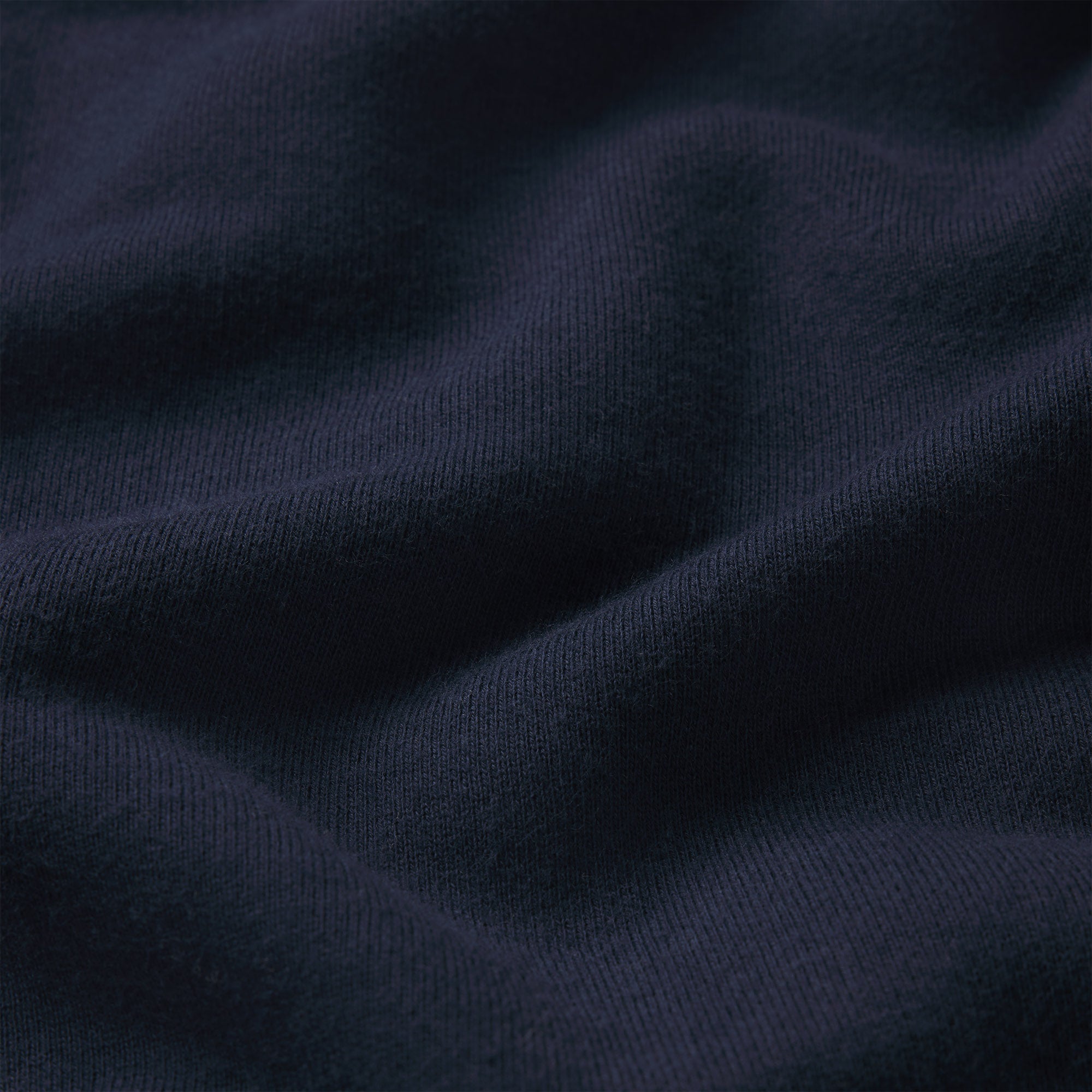 DRAPEY FRENCH TERRY STRAIGHT LEG PANT | NAVY ADDITIONAL FABRIC DETAILS