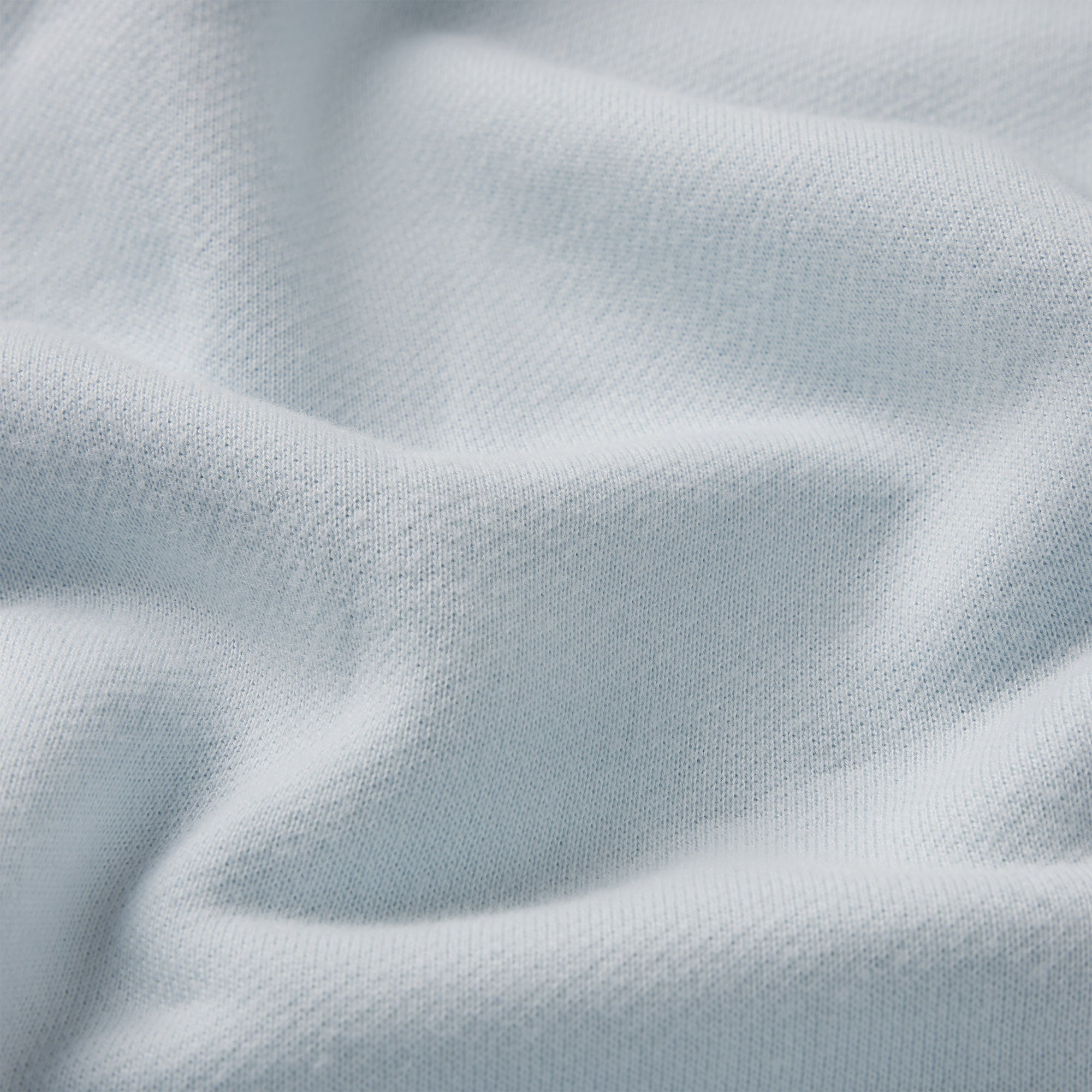 DRAPEY FRENCH TERRY SHORT | POWDER BLUE ADDITIONAL FABRIC DETAILS
