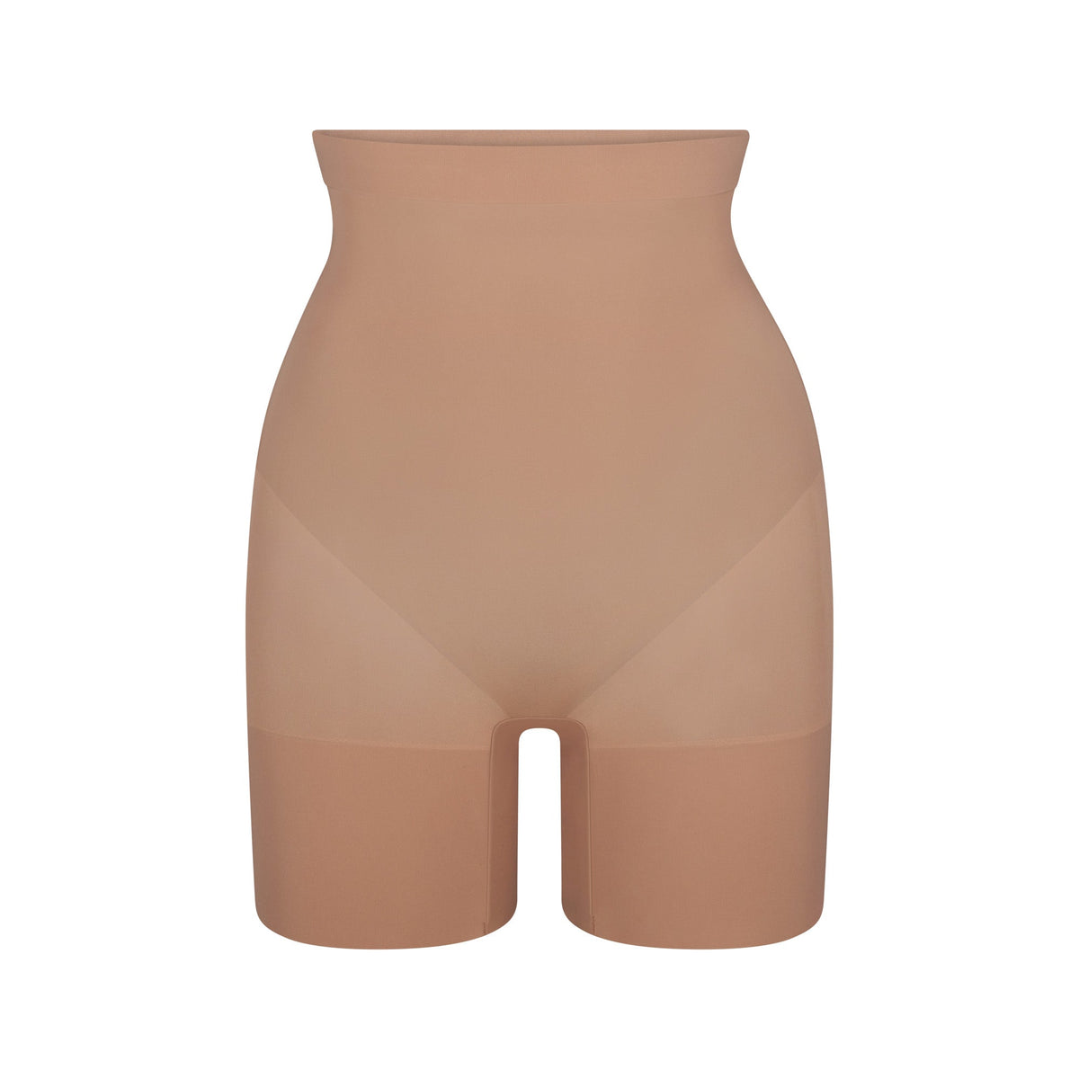 EVERYDAY SCULPT HIGH-WAISTED MID THIGH SHORT | SIENNA (SHAPEWEAR SHORTS, SHAPEWEAR) LAYS FLAT ON A WHITE BACKGROUND | FLT