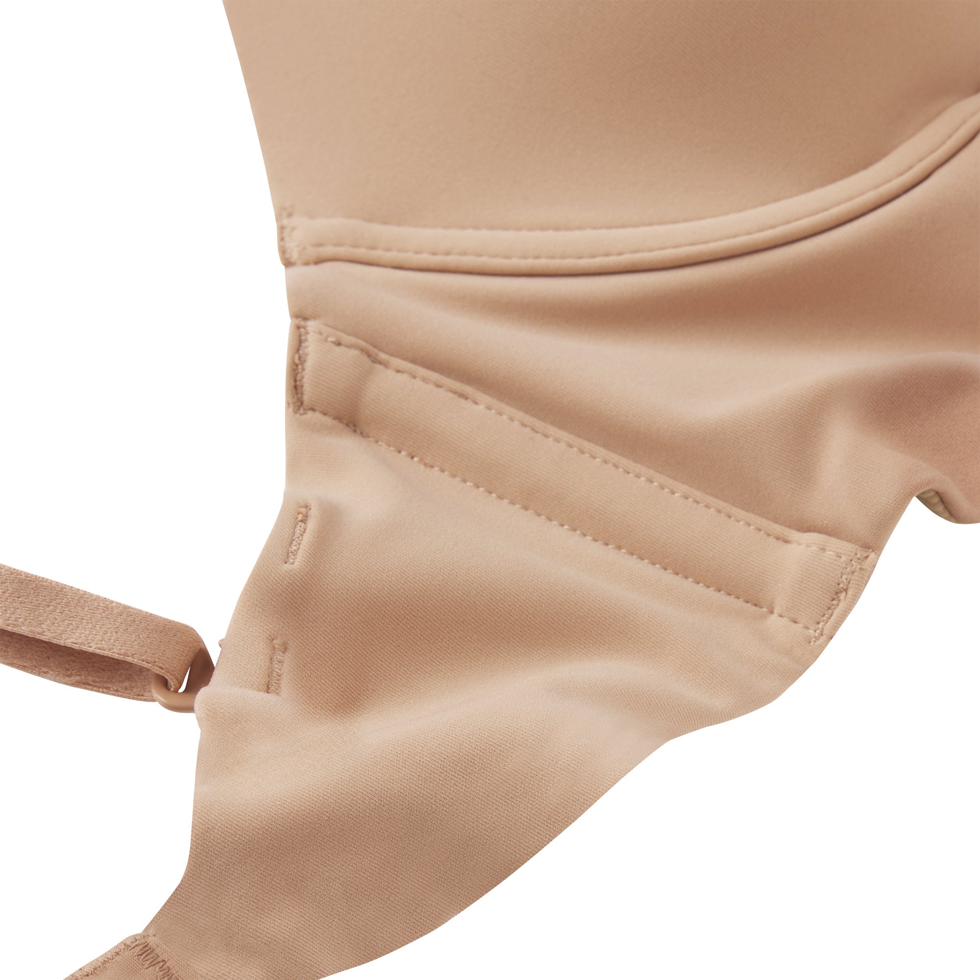 FITS EVERYBODY LOW BACK LONGLINE BRA | CLAY ADDITIONAL FABRIC DETAILS