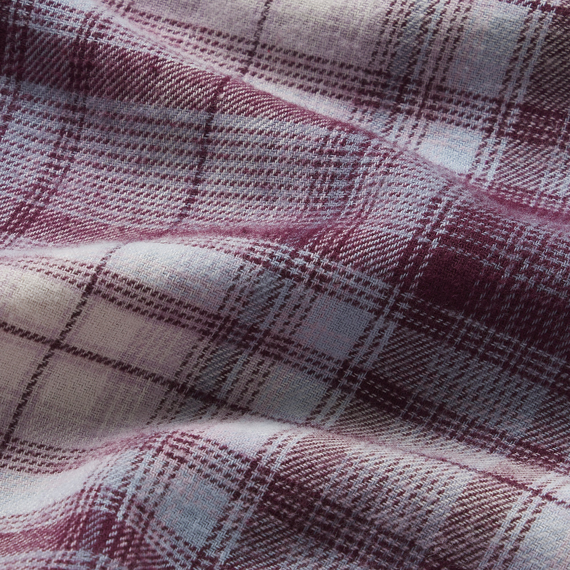 FLANNEL SLEEP CHEEKY BOXER | IRIS MICA PLAID & LAYS FLAT ON A WHITE BACKGROUND | FLT