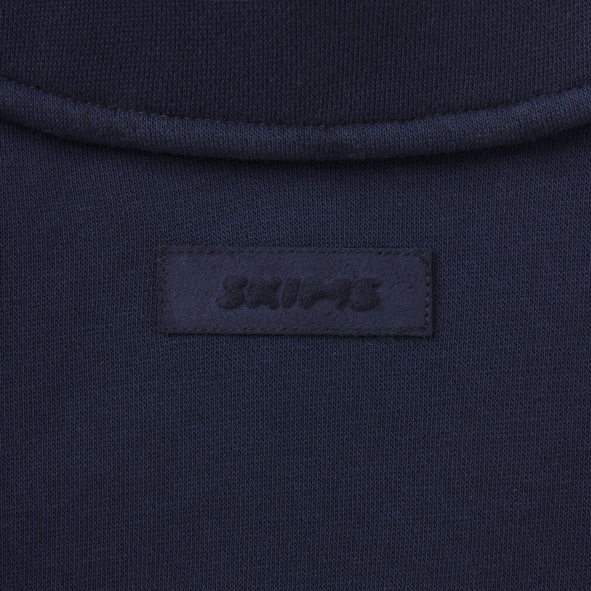 FLEECE LOUNGE MENS RUGBY POLO | NAVY & LAYS FLAT ON A WHITE BACKGROUND | FLT
