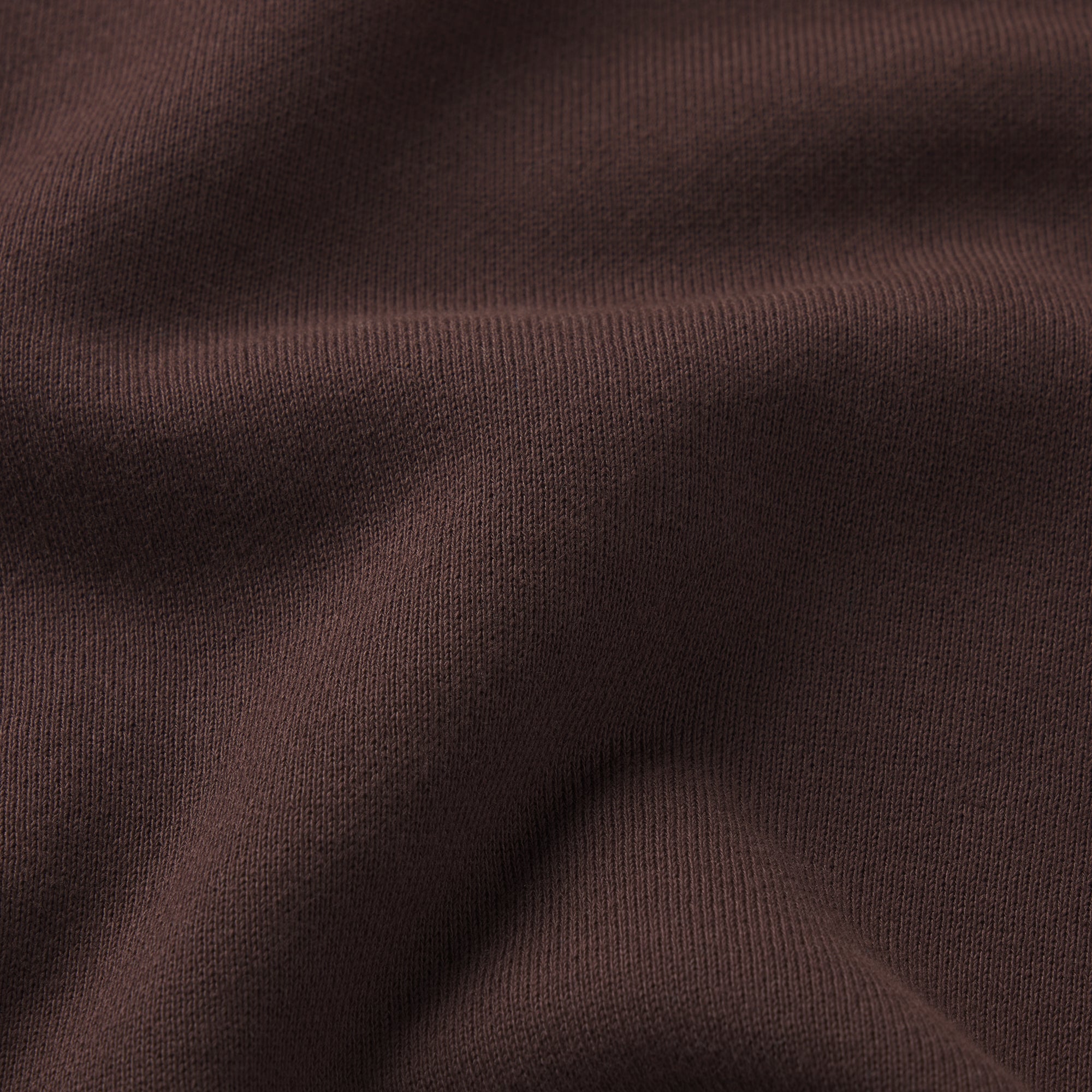 FRENCH TERRY ZIP UP HOODIE | ESPRESSO ON A MODEL FRONT VIEW @ | FOCUS: 0.0, 1.0, 0.9