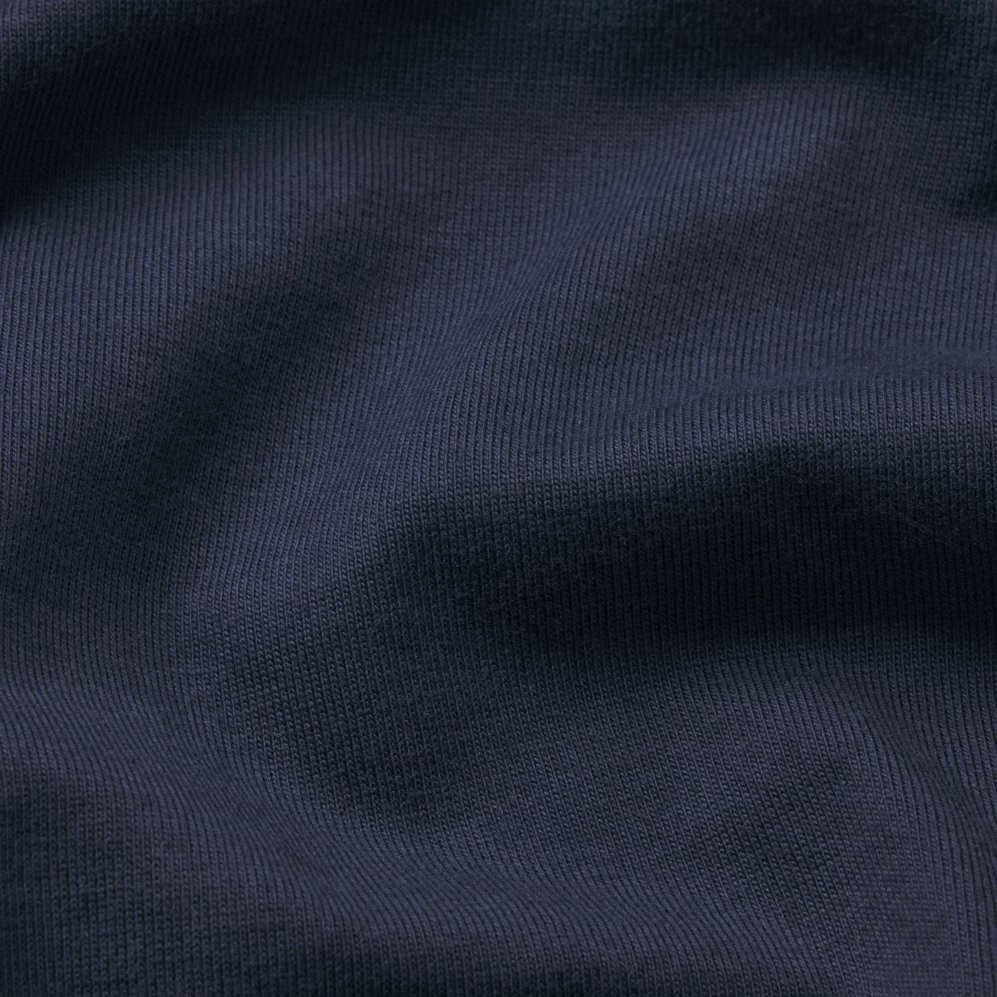 HEAVYWEIGHT COTTON MENS RELAXED T-SHIRT | BLUE BLACK ADDITIONAL FABRIC DETAILS