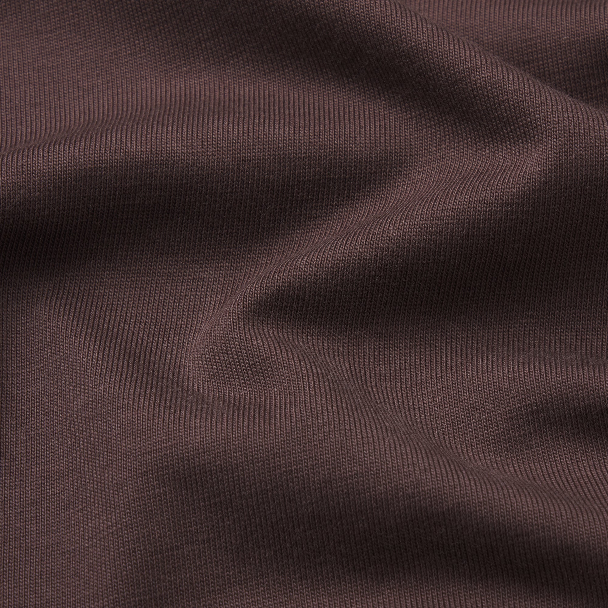 HEAVYWEIGHT COTTON MENS RELAXED T-SHIRT | RAISIN ADDITIONAL FABRIC DETAILS