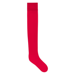 HOSIERY THIGH HIGH STOCKINGS | RUBY FLAT ON A WHITE BACKGROUND