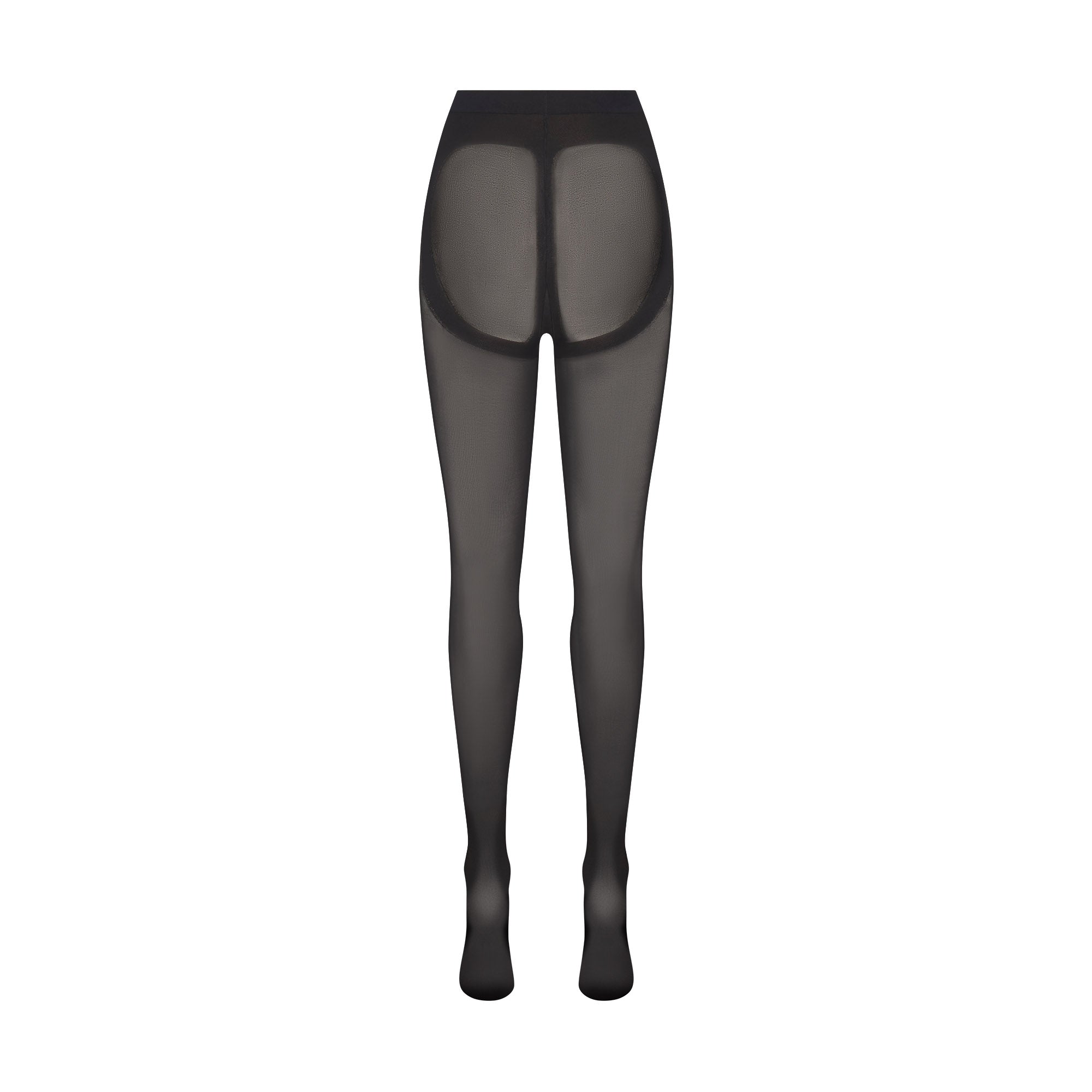 HOSIERY SHAPING BUTT LIFTING TIGHTS | ONYX (HOSIERY) FLAT ON A WHITE BACKGROUND | FLT