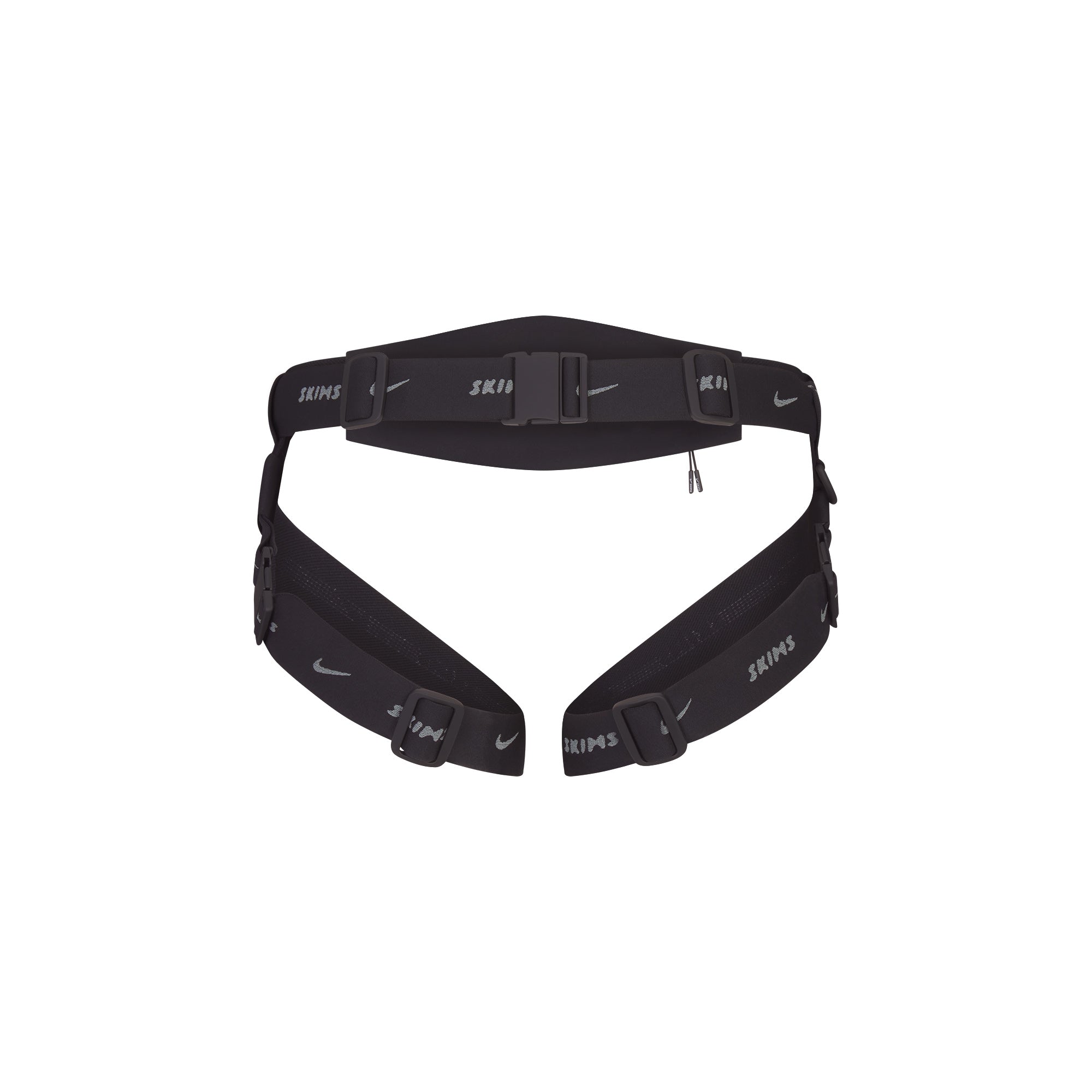 NikeSKIMS ACCESSORIES HARNESS WAISTPACK | OBSIDIAN & LAYS FLAT ON A WHITE BACKGROUND | FLT